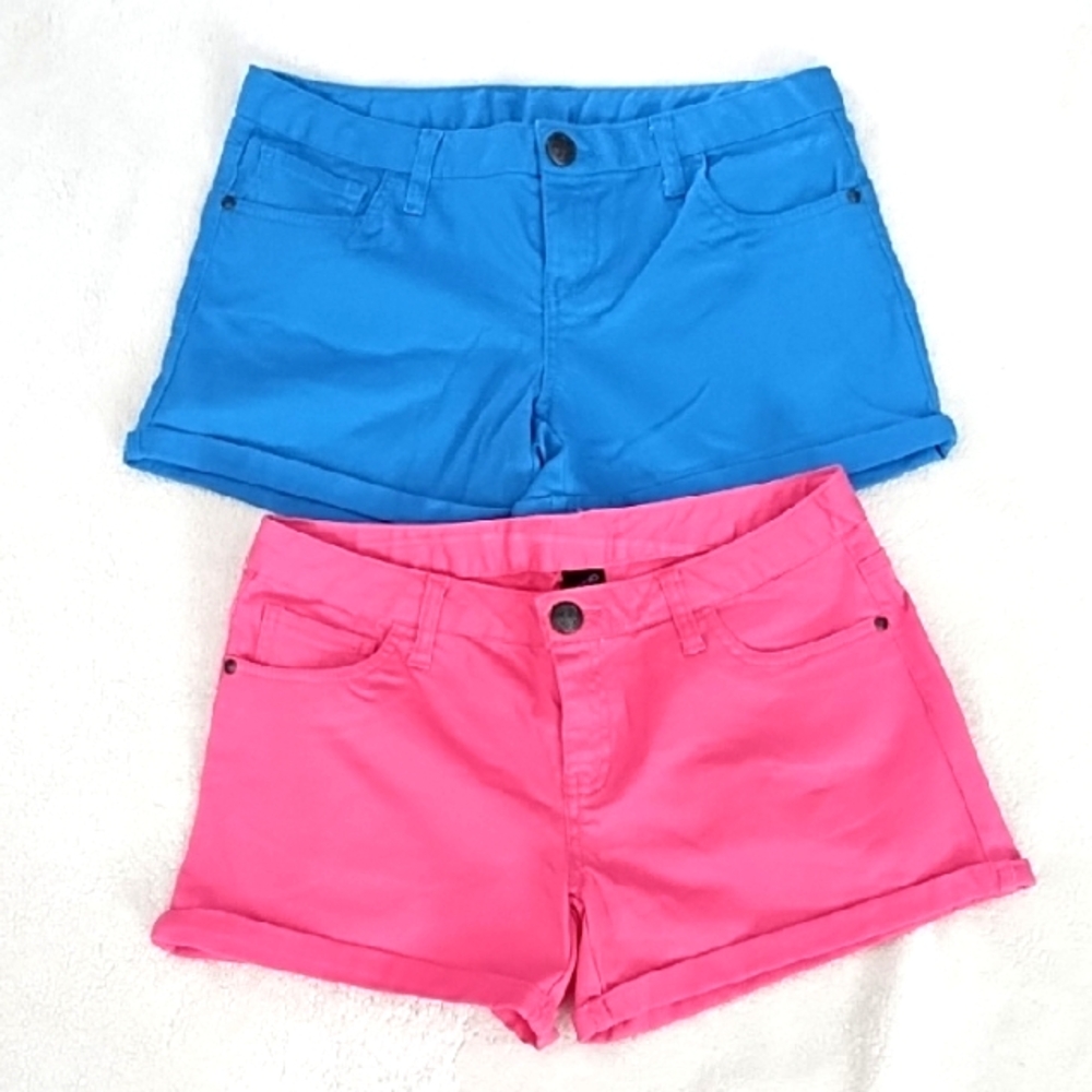 NWOT Bundle Blue and Pink Shorts Set, size 5